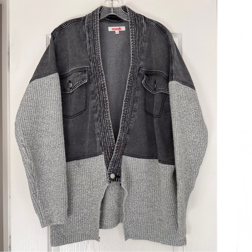 Mazik Denim Sweater Jacket - Picture 7 of 12